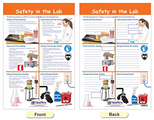 Safety in The Lab Bulletin Board Charts Set
