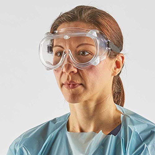 6-Inch Chemical Splash Safety Goggles for Adults