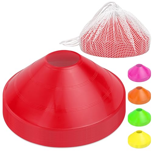 GoSports 20 Pack Red Agility Training Cones