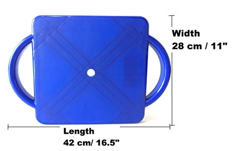 Plastic Scooter Board with Safety Handles - Blue