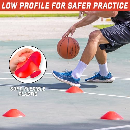 GoSports 20 Pack Red Agility Training Cones