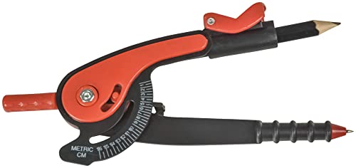 School Smart Safety Compass with Pencil, Black/Red