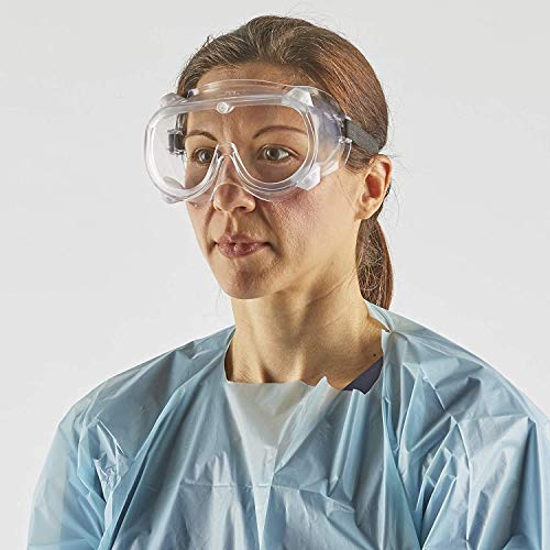 6-Inch Chemical Splash Safety Goggles for Adults