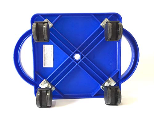 Plastic Scooter Board with Safety Handles - Blue