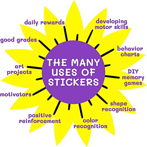 Purple Ladybug Reward Stickers for Kids Classroom