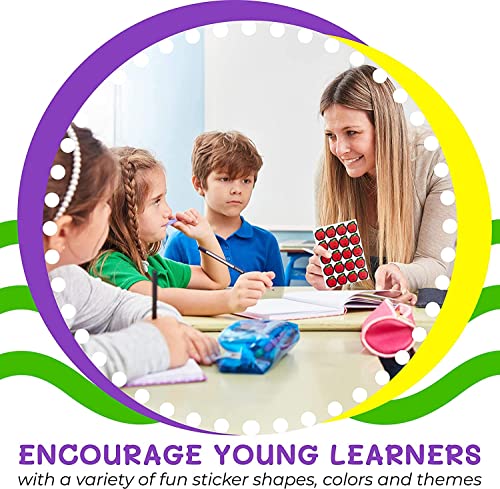 Purple Ladybug Reward Stickers for Kids Classroom