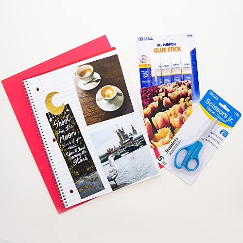 BAZIC Middle High School Supplies Kit, 65 Pieces