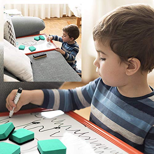 48-Pack Mini Magnetic Dry Erase Erasers - Green