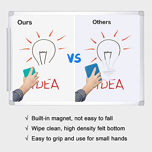 48-Pack Mini Magnetic Dry Erase Erasers - Green