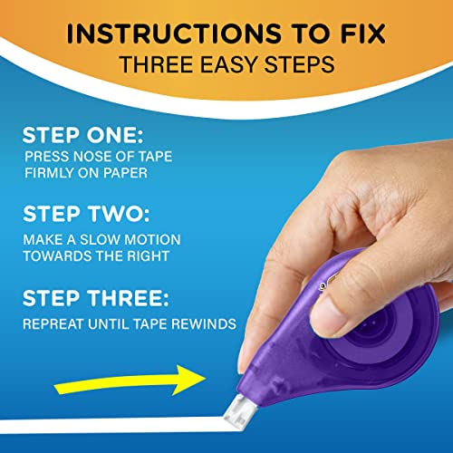 BIC EZ Correct Correction Tape, 4-Pack, 39.3 ft