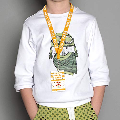 Set of 6 Hall Pass Lanyards for Teachers