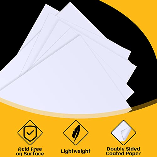 Glenmal 100 Sheets White Poster Board, 22x28 Inches