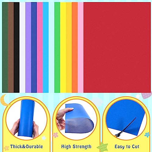 150 Pcs Assorted Neon Poster Board Paper