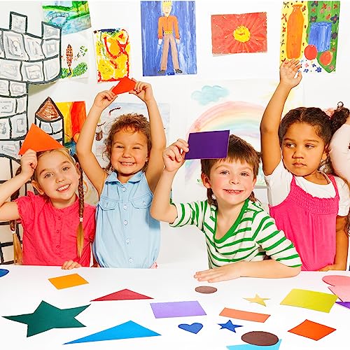 150 Pcs Assorted Neon Poster Board Paper