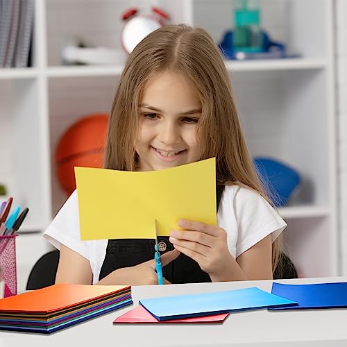 150 Pcs Assorted Neon Poster Board Paper