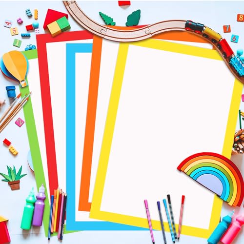 Rainbow Poster Board Set - 25 Colorful Sheets