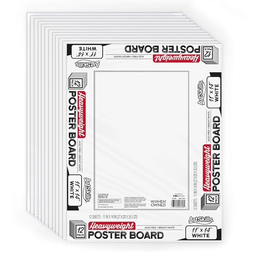 ArtSkills 11"x14" Heavyweight White Poster Board Pack