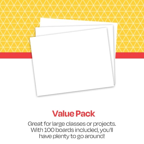 White Railroad Board, 22" x 28", Pack of 100