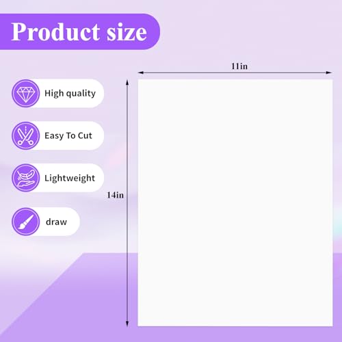 Joyberg 18-Pack White Poster Boards for Crafts