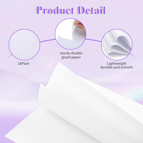 Joyberg 18-Pack White Poster Boards for Crafts