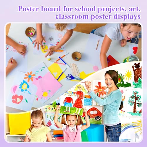Joyberg 18-Pack White Poster Boards for Crafts
