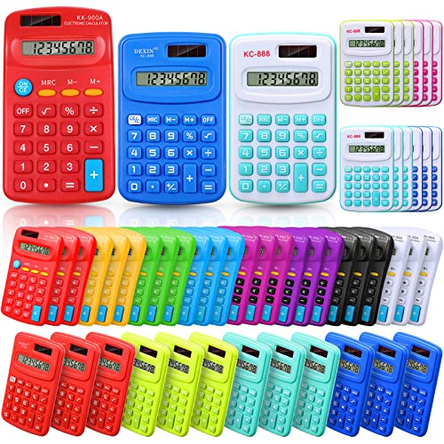 48 Pack Pocket Calculators for School & Office