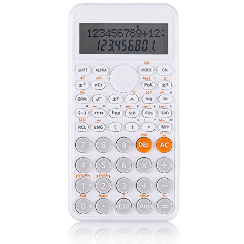 EooCoo Portable 2-Line Scientific Calculator for Students