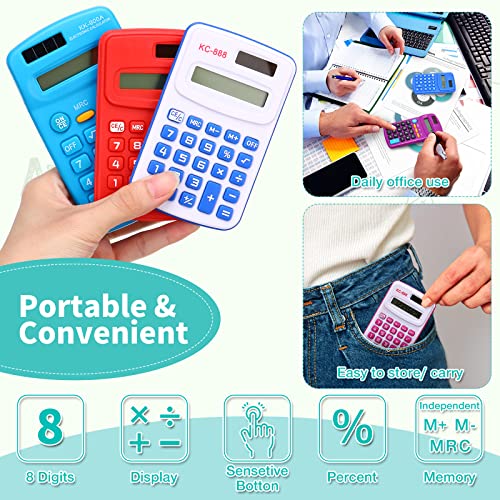 48 Pack Pocket Calculators for School & Office