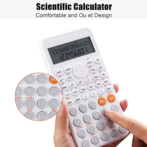 EooCoo Portable 2-Line Scientific Calculator for Students