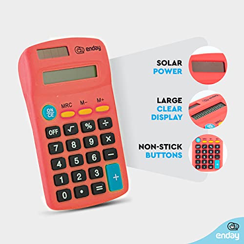 Solar and Battery Handheld Calculator for School