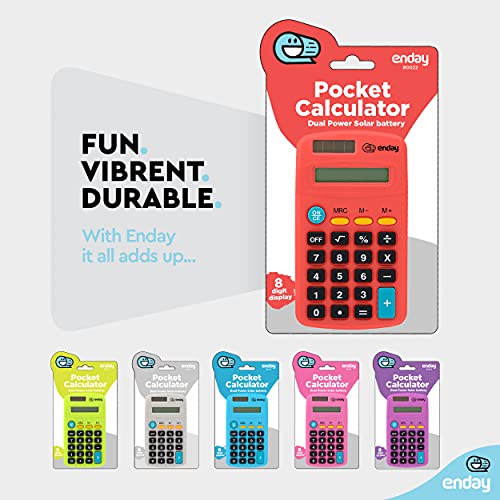 Solar and Battery Handheld Calculator for School
