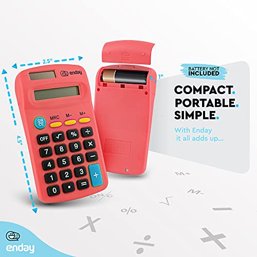 Solar and Battery Handheld Calculator for School