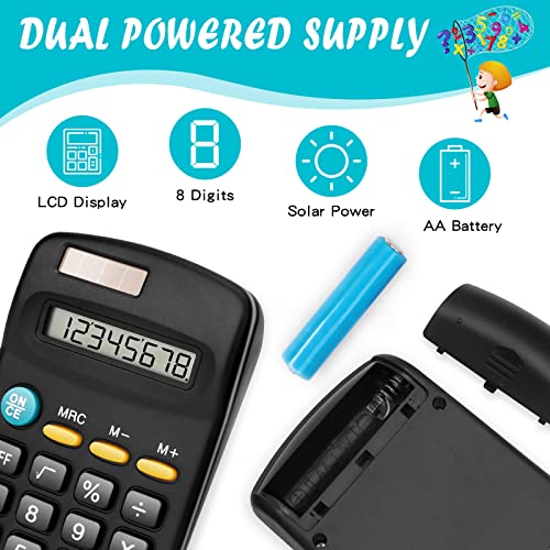 24 Pack Pocket Size Basic Calculators for Students