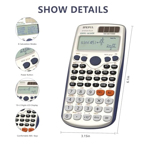 IPepul Solar Scientific Calculator for Students and Teachers