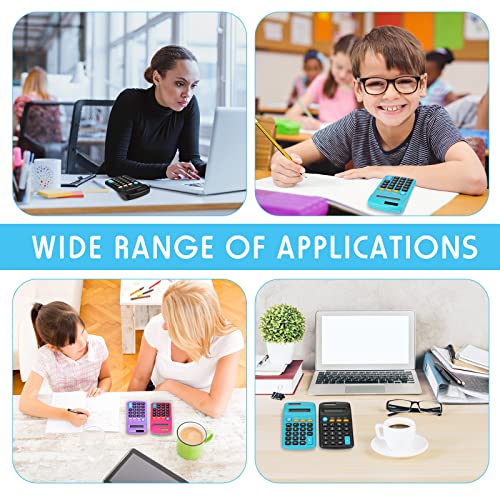 12 Pack Mini Calculators for Students - 8 Digit