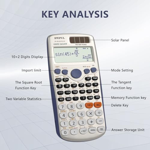 IPepul Solar Scientific Calculator for Students and Teachers
