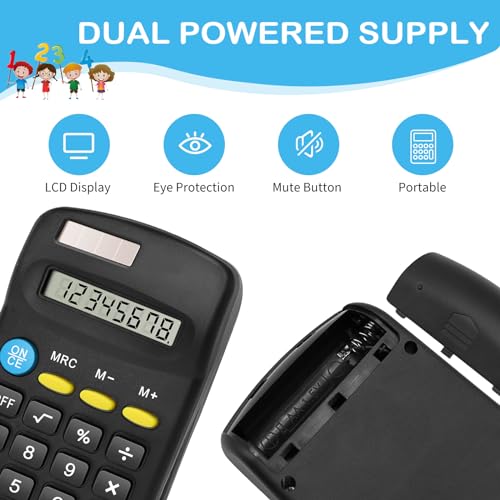 Bulexy Mini 24 Pack Basic Calculators for Students