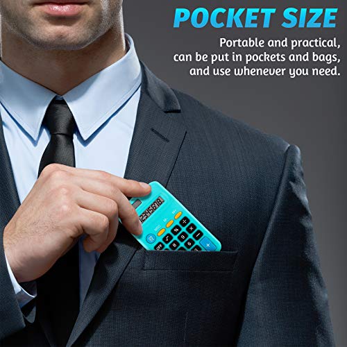 18-Piece Mini Solar Pocket Calculator Set for Students