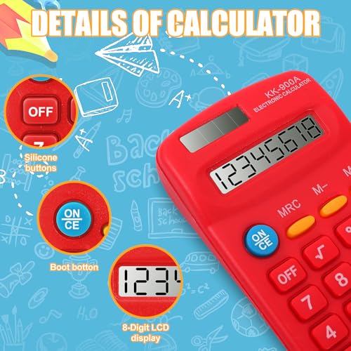 30-Pack Mini Pocket Calculators for Students