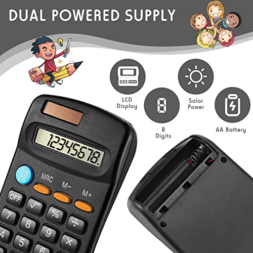24-Piece Mini Pocket Calculators for Students
