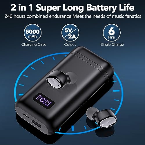 Kurdene Bluetooth 5.3 Wireless Earbuds with Charger