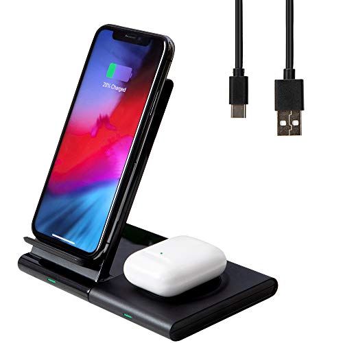 2-in-1 Fast Wireless Charging Station for Devices