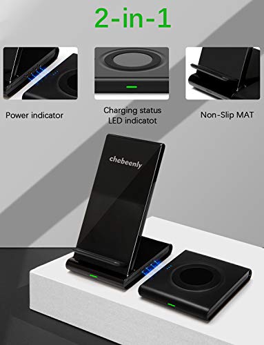 2-in-1 Fast Wireless Charging Station for Devices