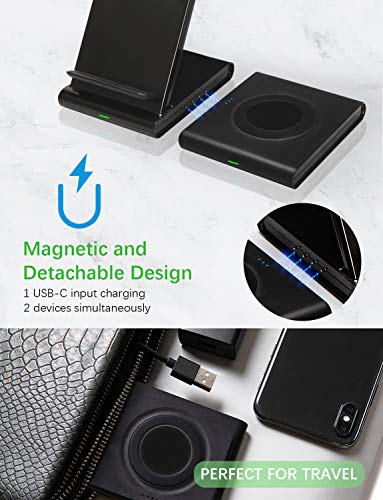 2-in-1 Fast Wireless Charging Station for Devices