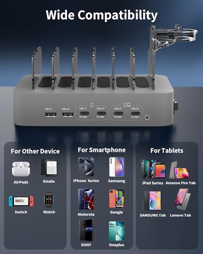 120W 6-Port Fast Charging Station for Devices