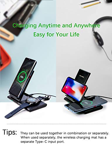 2-in-1 Fast Wireless Charging Station for Devices