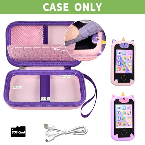 ALKOO Kids Smartphone Case for Learning Toys - Pink