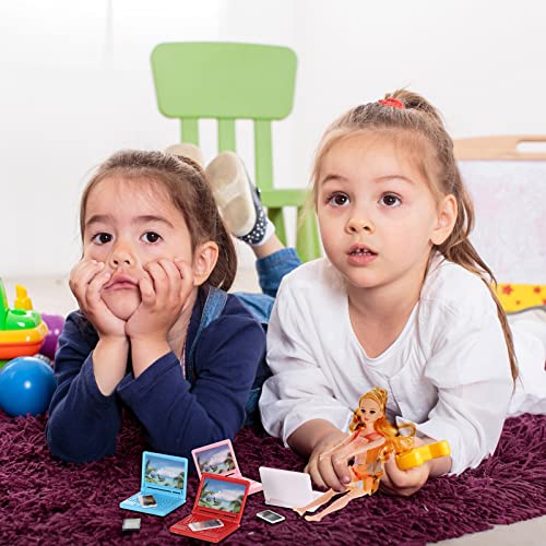 Mini Dollhouse Laptop Tablet Smartphone 4-Pack Set