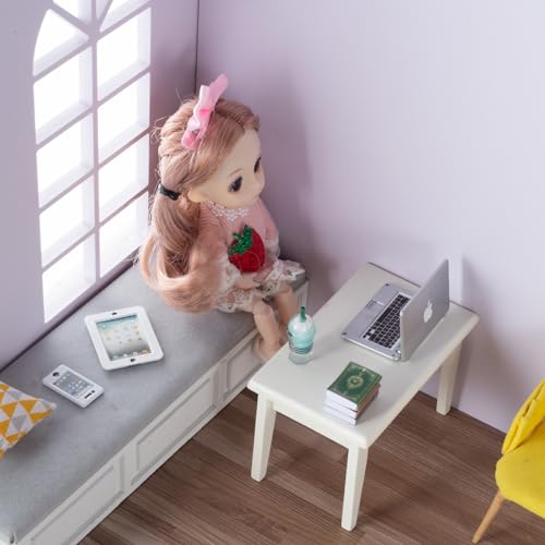Miniature Laptop and Accessories Set for Dolls