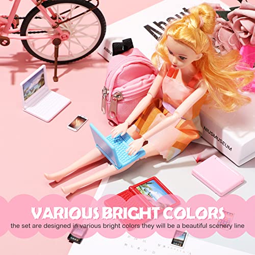 Mini Dollhouse Laptop Tablet Smartphone 4-Pack Set